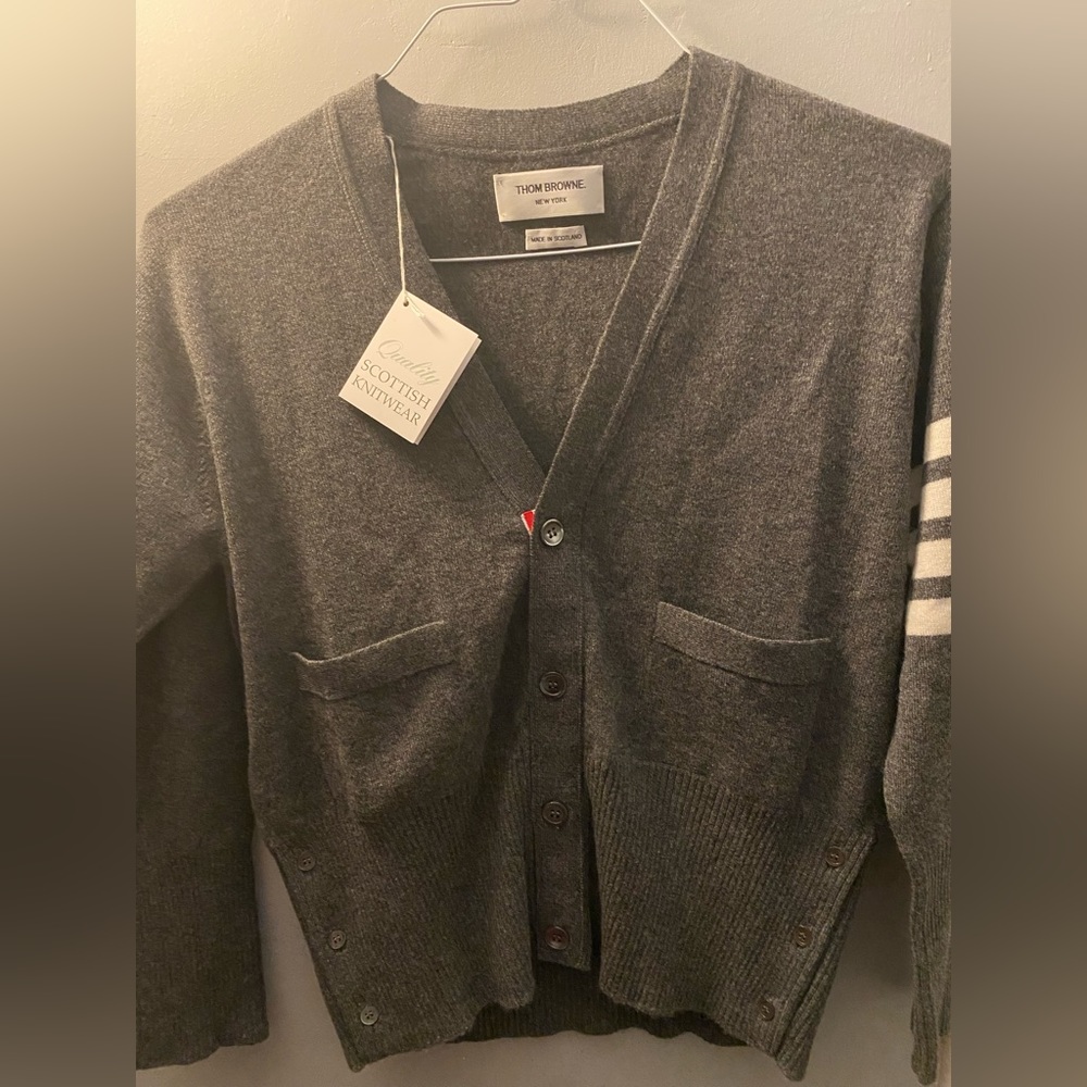 Thom Browne Cashmere 4-Bar Cardigan